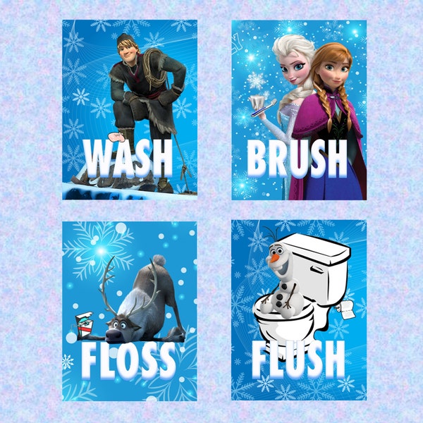 Frozen Bathroom - Etsy