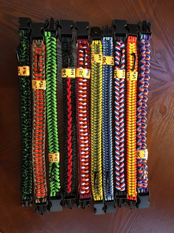 Items similar to Paracord Dog CollarVariety of sizesPlease read