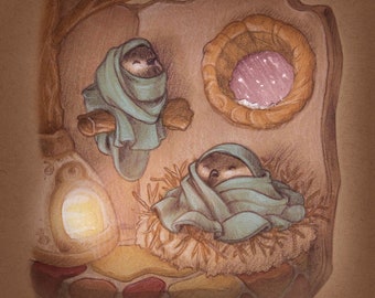 Print - "Bundle Buddies" 8x10in