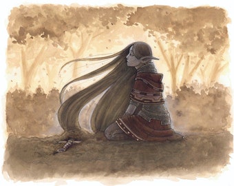 Print - "Buried Burden" 10x8in