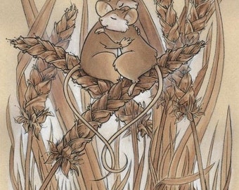 Print - "Meet in the Wheat" 9x12in