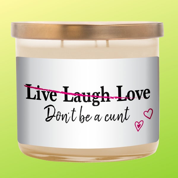 Durable Candle Label • works on your candle • Funny • Witty