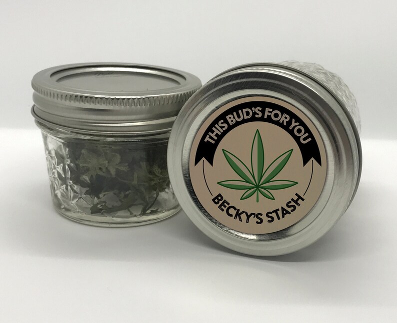 2 PERSONALIZED Marijuana jar labels \u2022 Organize your Stash \u2022 Perfect for mason jars