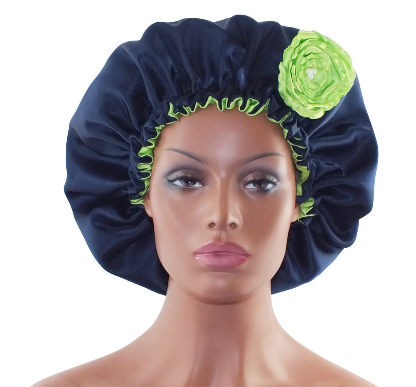 Satin Adjustable Cap Lined Night Cap Drawstring Etsy