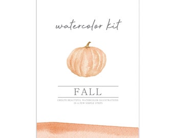 Watercolor DIY Kit - Fall Autumn