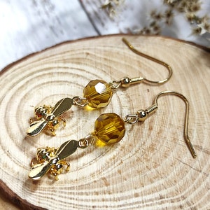 Honey Amber Acorns on Eurowires Earrings Honey Amber Acorns on Eurowires Earrings