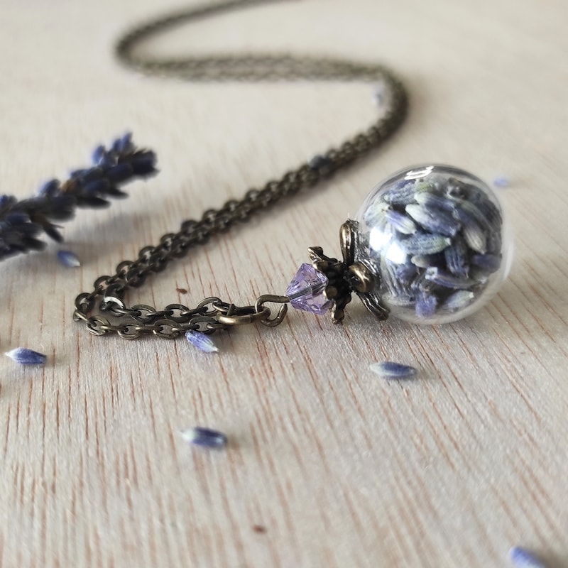 The Lavenders Tile Gemstone Necklace