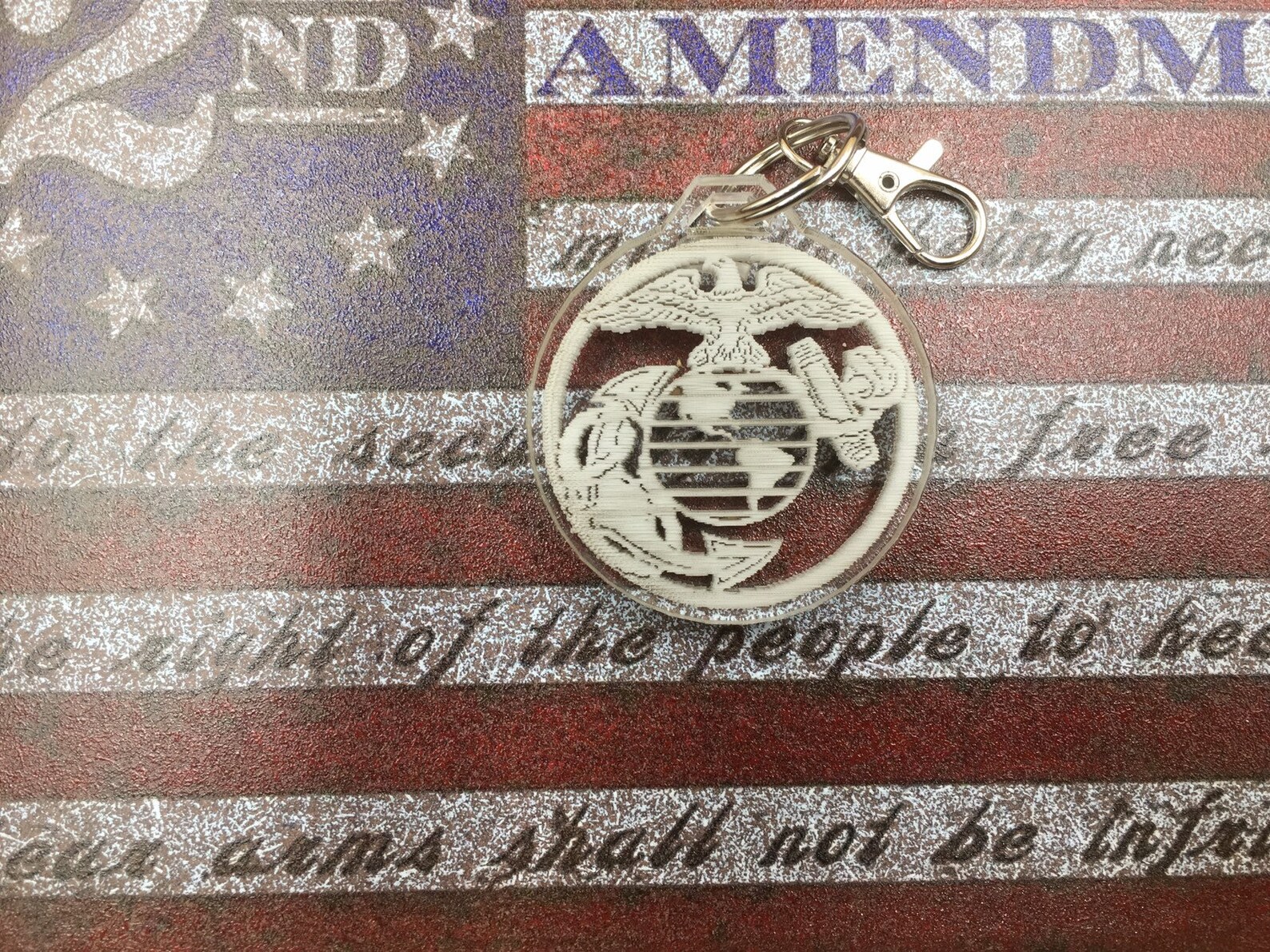 Keychain military / marines key chain Etsy