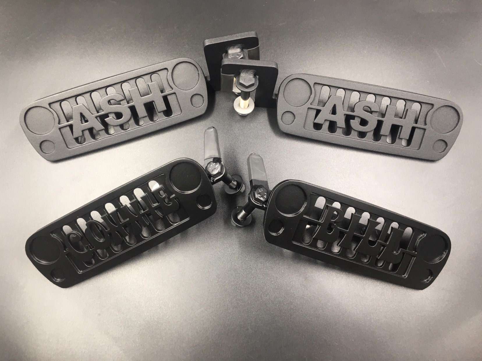 Custom grille foot pegs for Jeep / with name Etsy