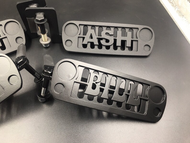 Custom grille foot pegs for Jeep / with name Etsy