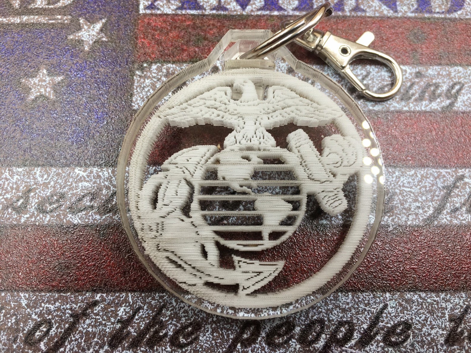 Keychain military / marines key chain Etsy