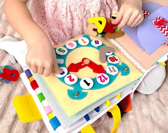 Interactive Quiet Book for 1-Year-Olds: Engaging Montessori & Waldorf Toy - MiniMoms