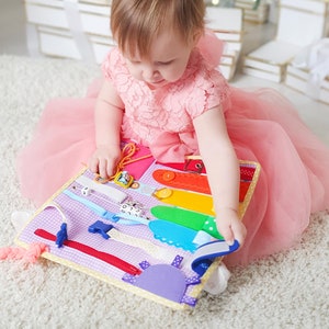 Montessori Toddler Busy Board - Interactive Learning Toy for Little Kids - MiniMoms