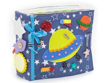 Tranquilo ocupado espacio habilidades de motor finas juguetes niño actividad libro de los niños para niño-12 páginas (1-4 años)