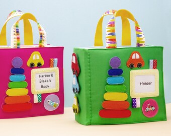 Toddler Quiet Book, 1 Year Old Girl Gift, Montessori Baby Toys, Autism Toys, Toddler Busy Book, Baby Quiet Book, Felt Book Baby - MiniMoms