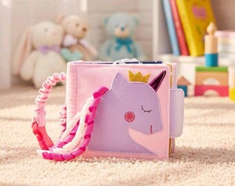 Filz Quiet Book: Sensorisches Montessori Spielzeug, Babys erstes Weihnachten