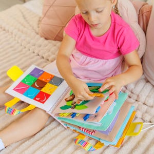 Custom Felt Busy Book: Montessori Sensory Toy for Toddlers