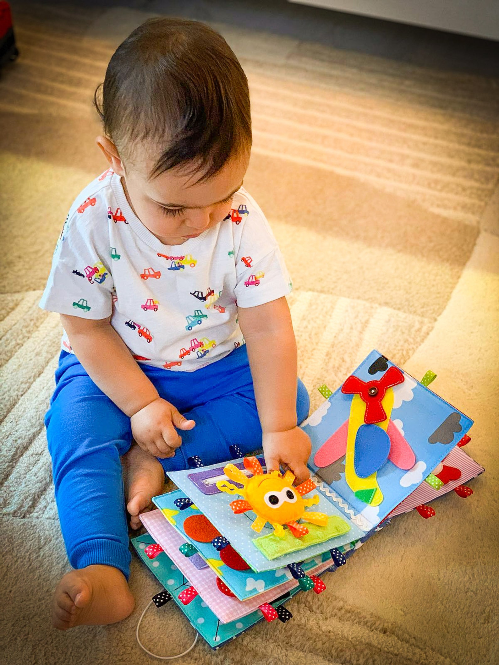 Baby quiet book 10 pages Montessori fine motor skills toys Etsy