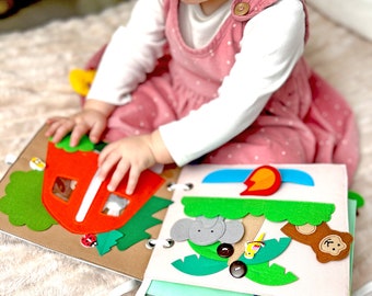 Adorable Felt Sensory Book for Baby, Quiet Toddler Toy - MiniMoms