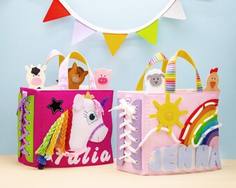 Sensory Quiet Book - Montessori Aktivitätsspielzeug für kleine Entdecker - MiniMoms