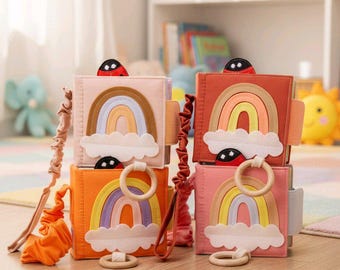 Montessori Quiet Book for Toddlers: Sensory Fabric Activity Toy