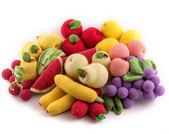 Crochet fruit and vegetables | Waldorf toys | Montessori toys for 1 Year Old - MiniMoms