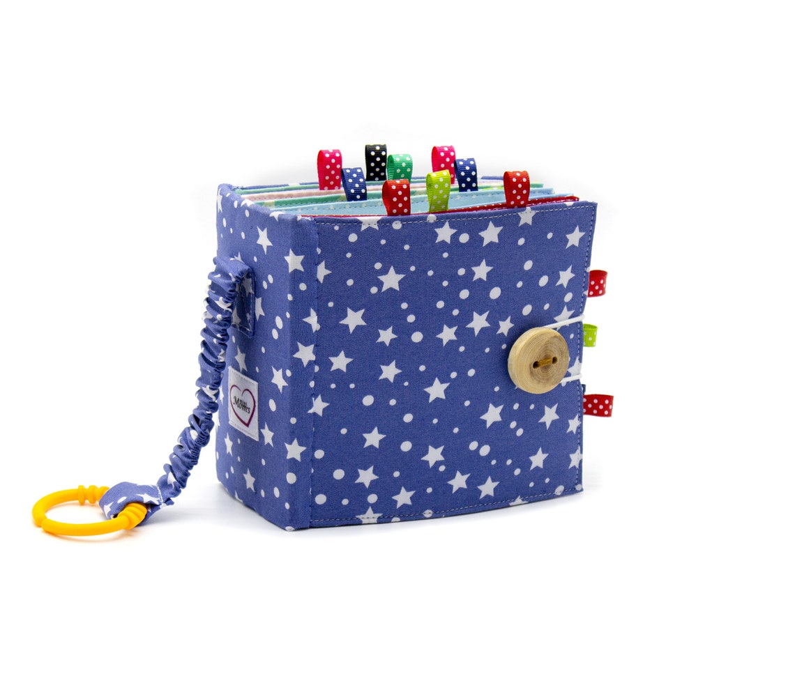 Baby quiet book for boy 10 pages Montessori fine motor Etsy