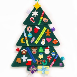 Felt Christmas Tree, Christmas Ornaments, Felt Busy Board, Advent Calendar - MiniMoms