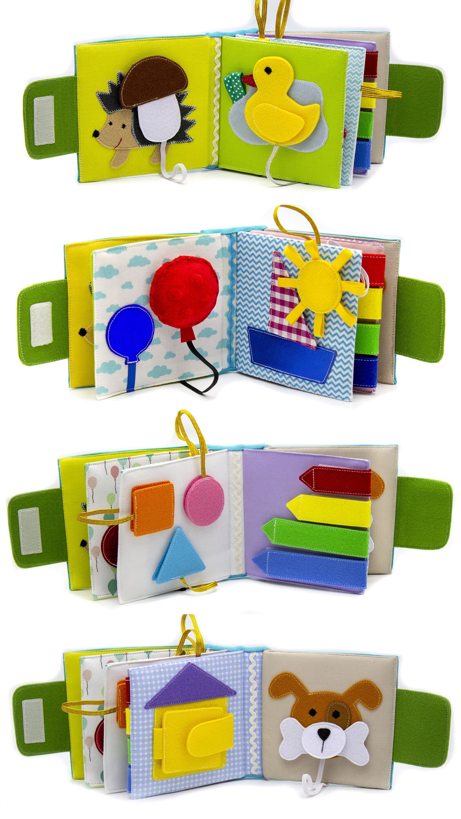 Baby Quiet Book Baby Toys 6 Months Toddler Busy Book Fidget Etsy