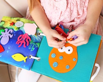 Sensory Quiet Book for Babies - Perfect for 1 Year Olds by MiniMoms