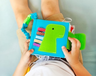 Handgemachtes Baby Quiet Book and Busy Spielzeug Bundle für 6 Monate + Entwicklung - MiniMoms