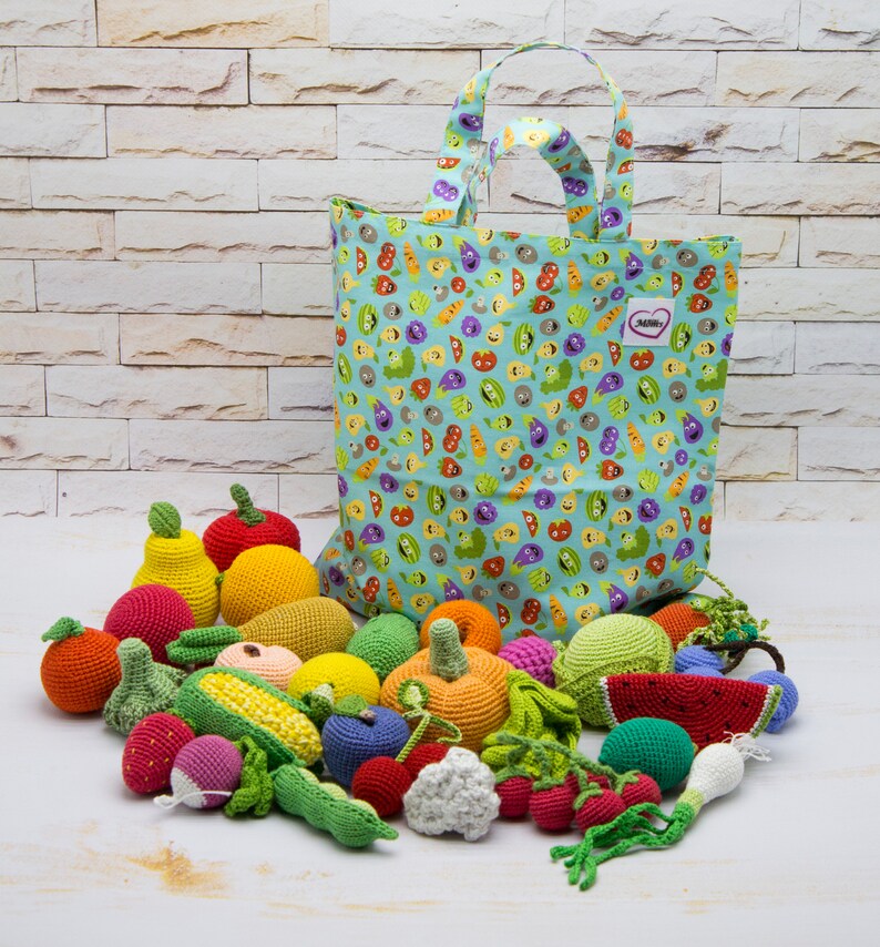 City Bag Borsa Tote In Tela Di Cotone 100% Premium - Shopper - Foto 5