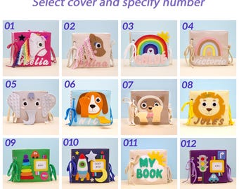 静かな本のアクティビティおもちゃ - 1 歳児向けモンテッソーリ教育