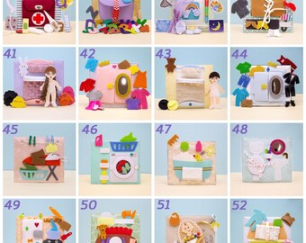 静かな本のアクティビティおもちゃ - 1 歳児向けモンテッソーリ教育