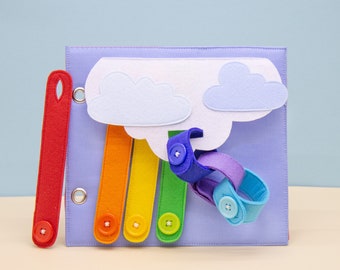 Toddler Activity Board, Baby Quiet Book, Sensory Board, Gift for Kids - MiniMoms