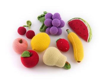Crochet fruit and vegetables | Eco-friendly Baby Toys | Activity Toy - MiniMoms