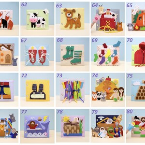 Interactive Toddler Quiet Book: Montessori Learning, Sensory Play, Felt Infant Toy MiniMoms image 9