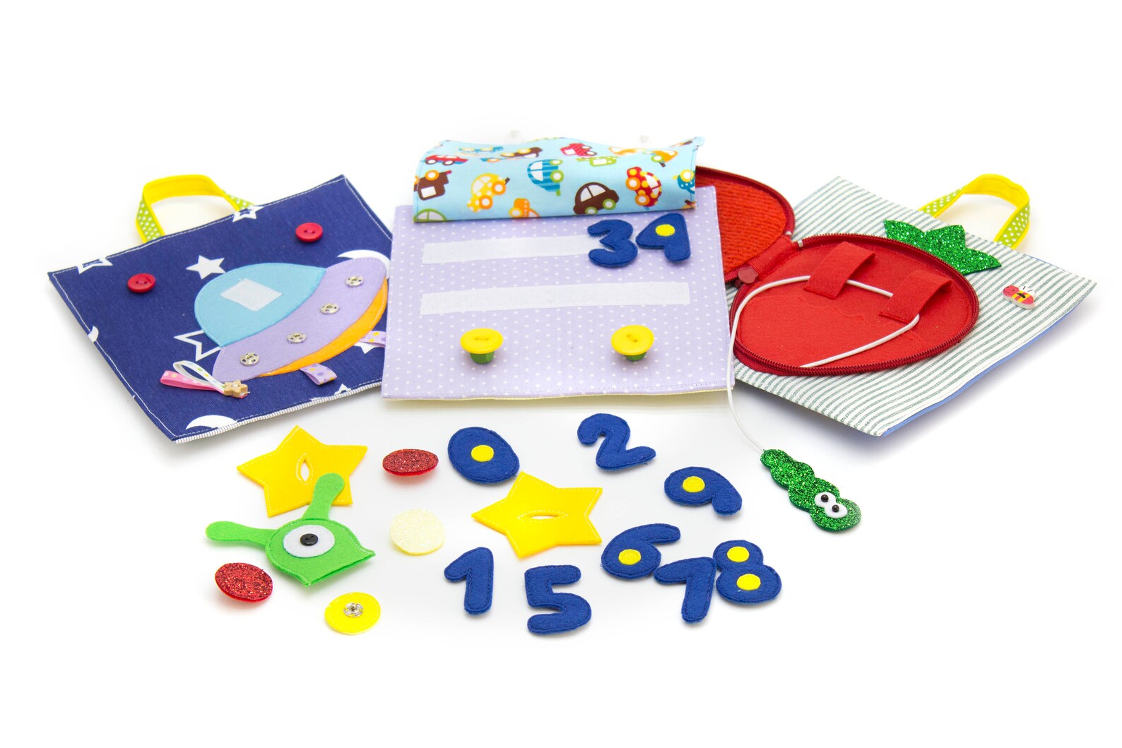 Reise Spielzeug ein Satz von 6 ruhige Buchseiten für Etsy