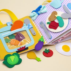 Magia Montessori: Libro tranquilo para niños pequeños, regalo perfecto para niñas de 1 año, mantiene al bebé ocupado y comprometido MiniMoms imagen 3