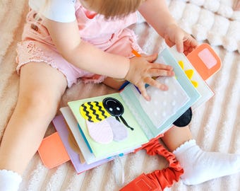 Educational Quiet Book for 6-Month-Olds - Interactive Learning Toy by MiniMoms