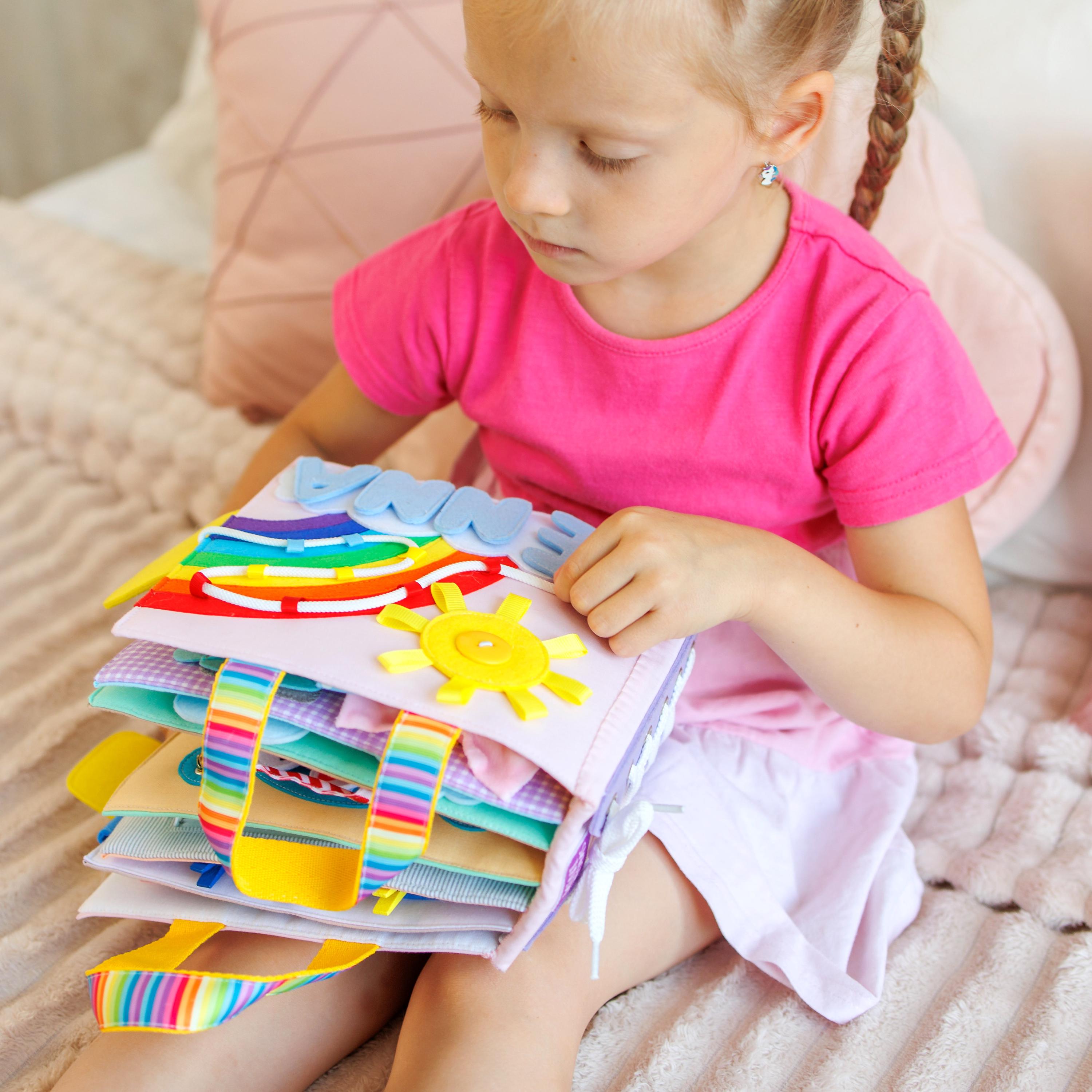 Interactive Quiet Book for Toddlers - Personalized Montessori & Waldorf Learning - MiniMoms