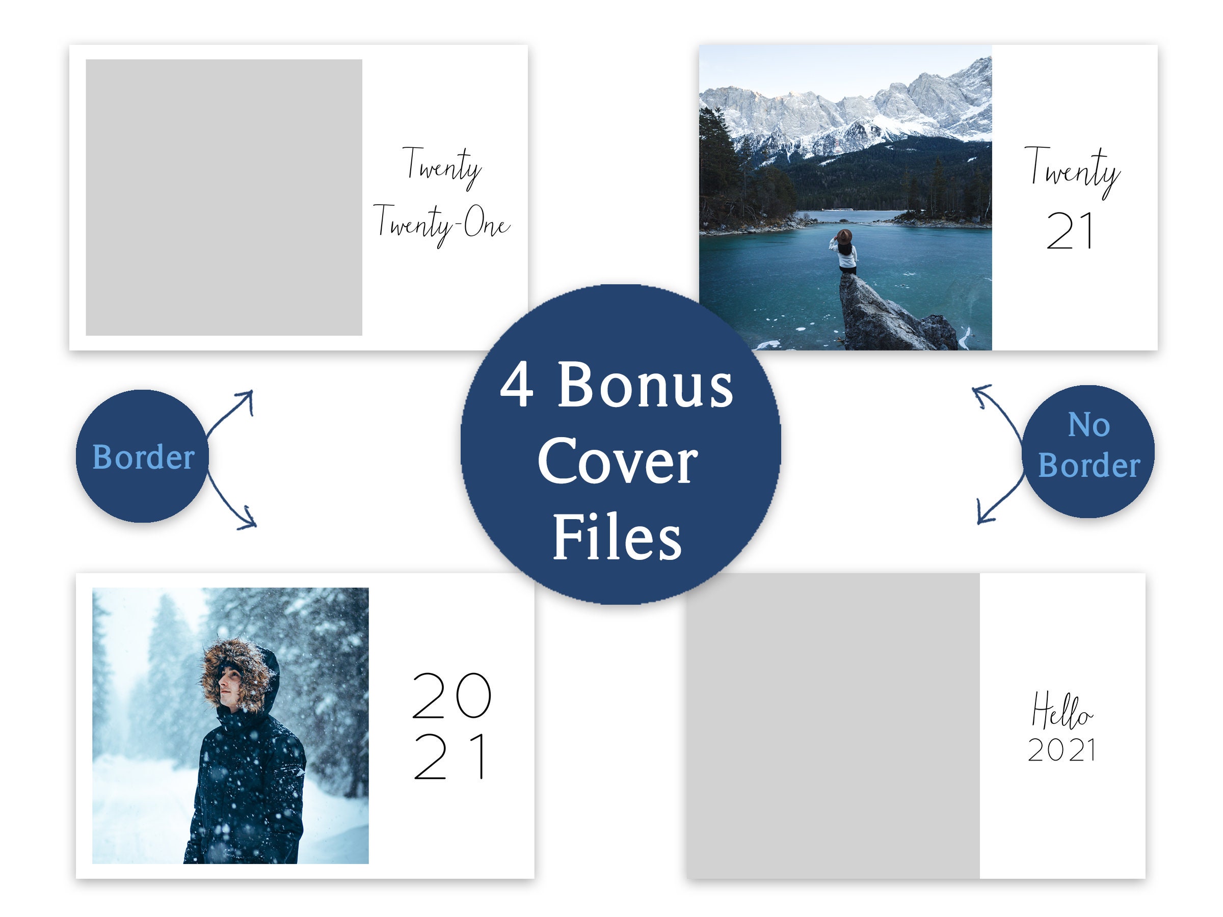 2021 Calendar Photo Templates Monthly Printable Digital 4x6 CANVA ...
