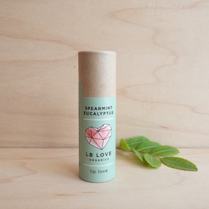 Zero Waste Spearmint Eucalyptus Lip Balm: Organic Jumbo Size