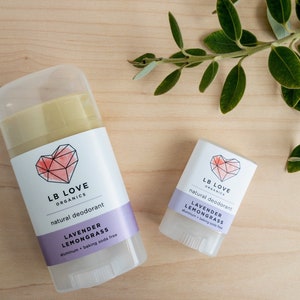 Lavender Lemongrass Organic Deodorant: Natural, Baking Soda Free