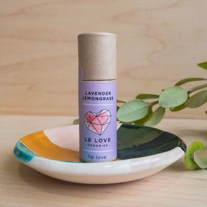 Zero Waste Lavender Lemongrass Organic Lip Balm: Jumbo Size