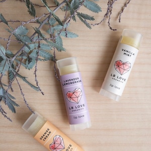 Lip Balm Orange Cream Organic Lip Love, sensitive skin lip balm, creamsicle scent image 6