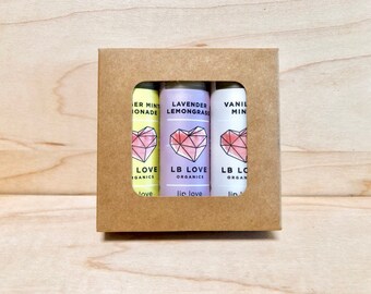 Thankful for You Gift Set // Summer Favorites Lip Balm Gift Set // Organic Lip Balm