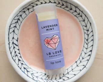 Lip Balm - Lavender Mint Organic Lip Love, sensitive skin lip balm, lavender lovers