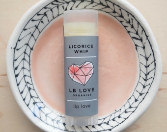 Lip Balm - Licorice Whip Organic Lip balm, black licorice lovers, sensitive skin lip balm