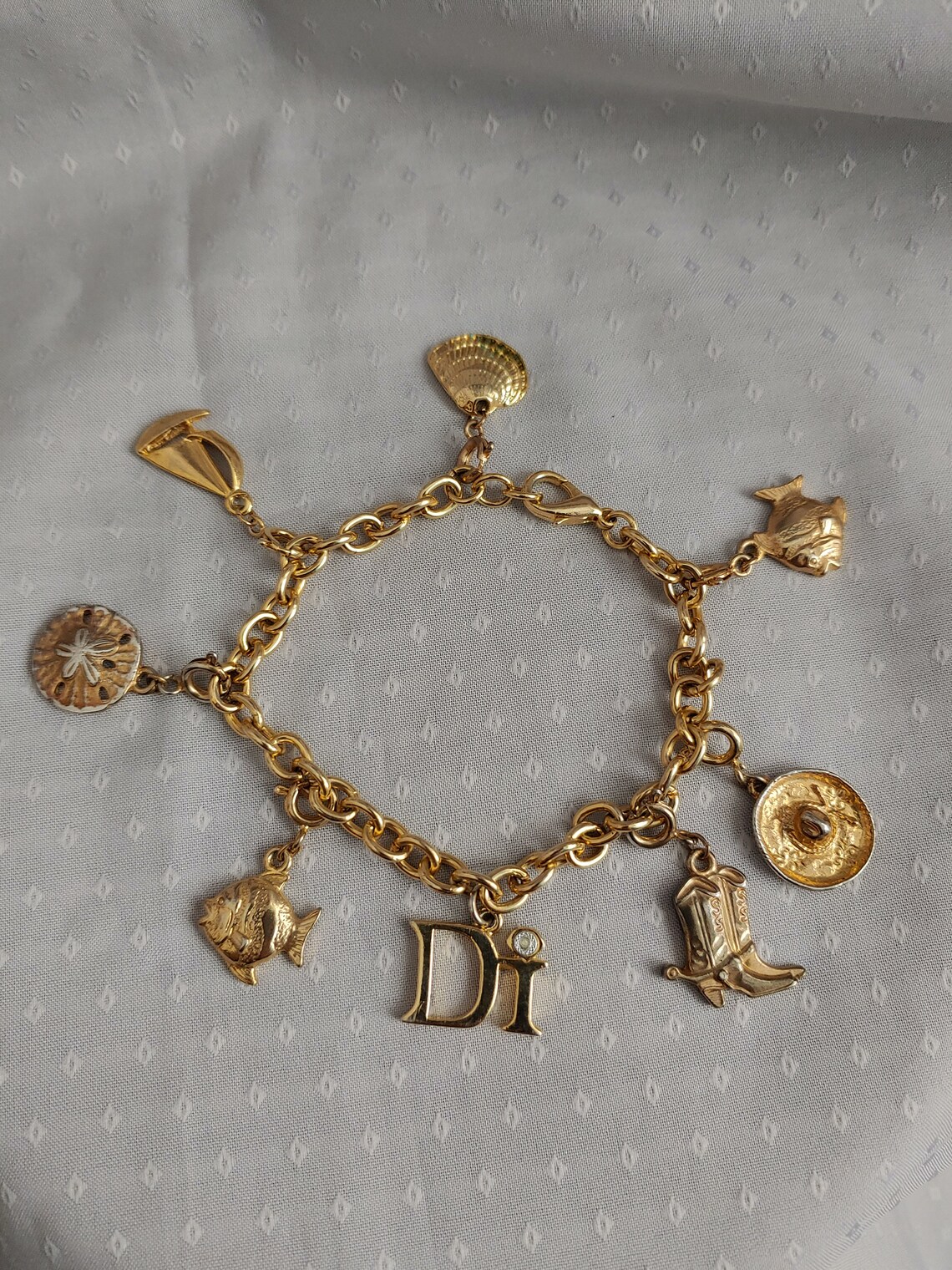 Vintage Di Diamonds International Charm Bracelet Cruise Ship 8 Etsy